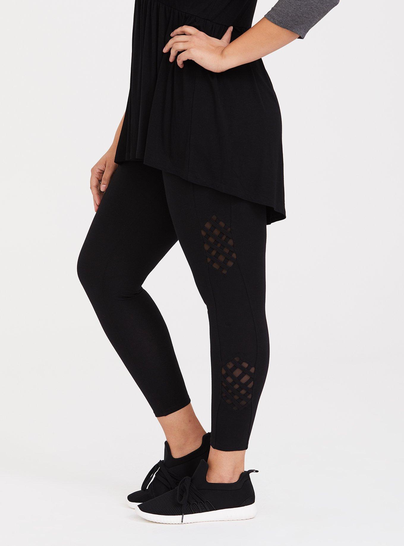 Lattice Side Detail Legging, , hi-res