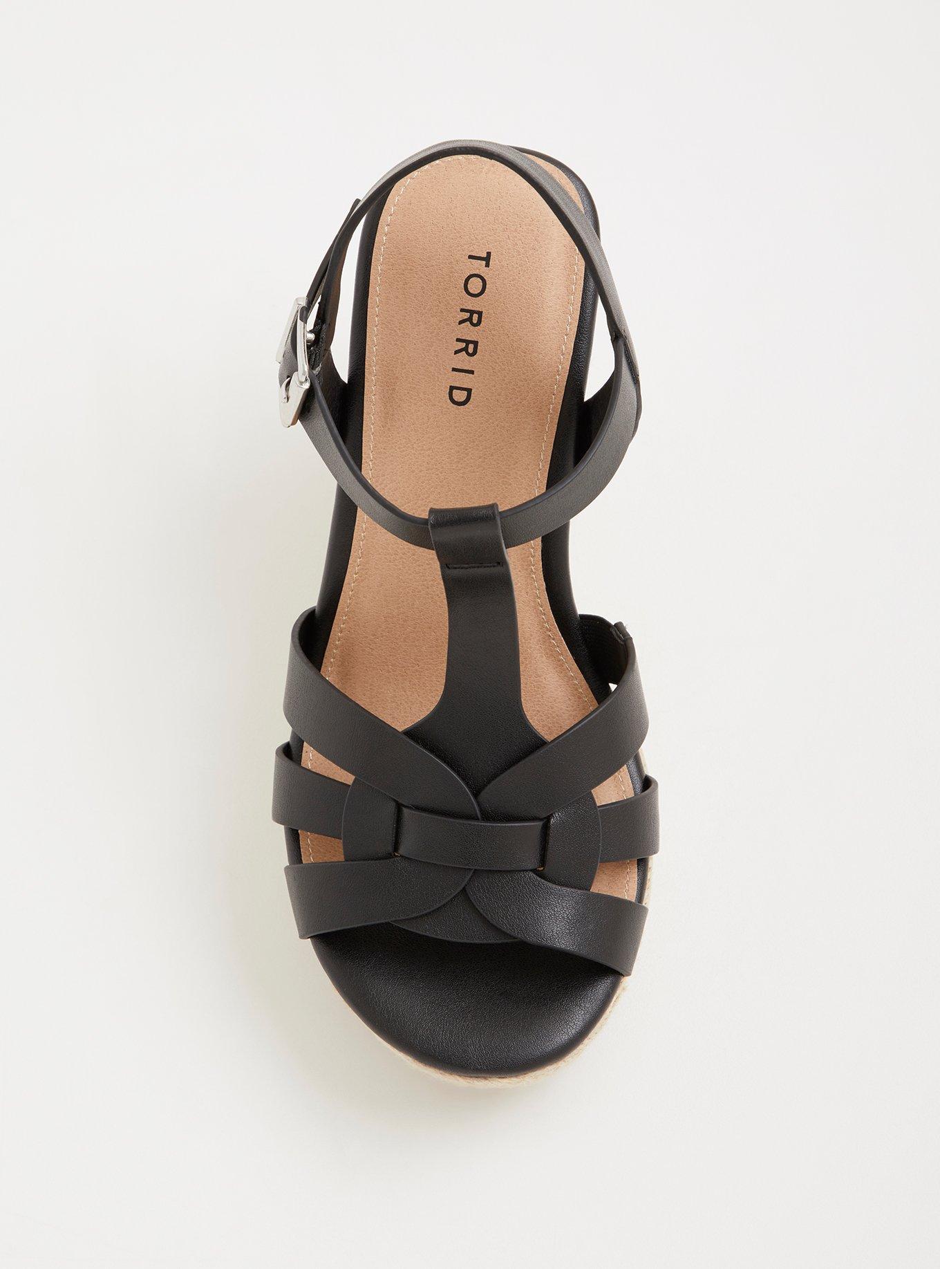 Espadrille Platform Wedge Sandal (WW), BLACK, alternate