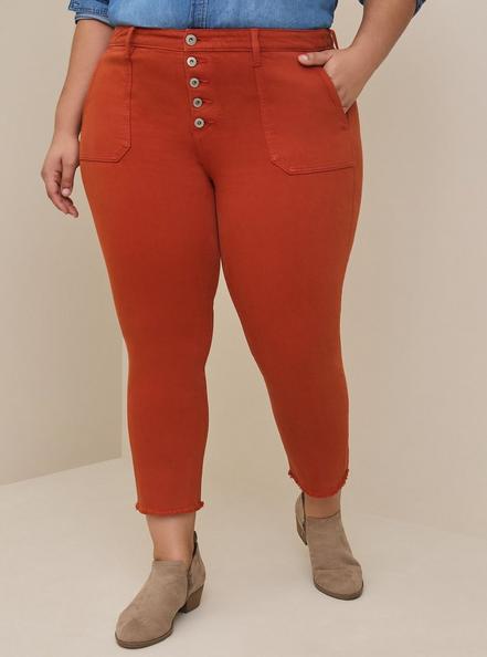 Plus Size Mom Straight Vintage Stretch High-Rise Jean, PICANTE, hi-res