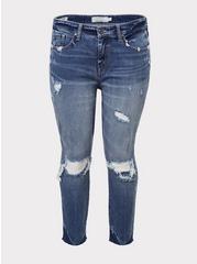 Plus Size Mom Straight Vintage Stretch High-Rise Jean, , hi-res