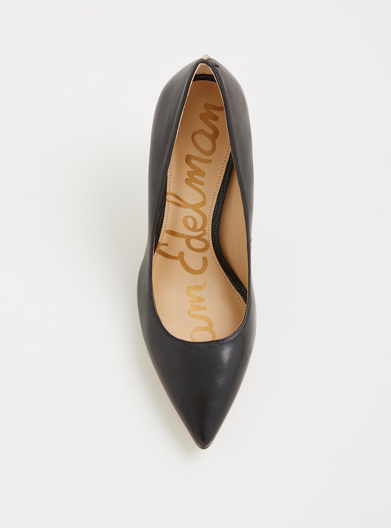 Plus Size Circus by Sam Edelman Black Leather Pump Wide Width Torrid