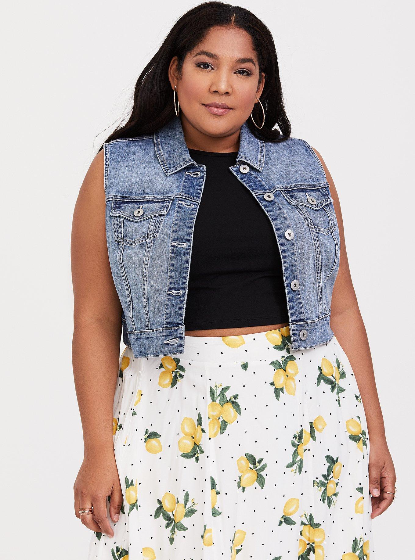 Torrid best sale denim vest