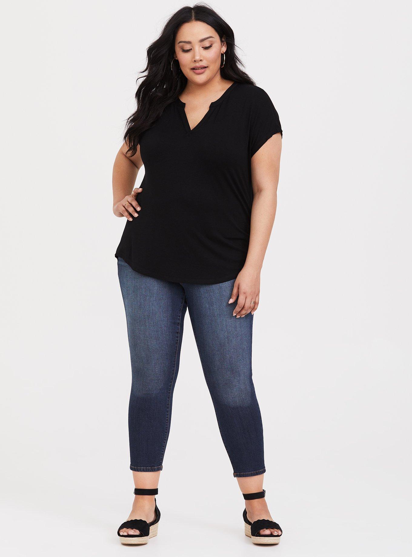 Plus Size Super Soft Dolman Tee, , alternate