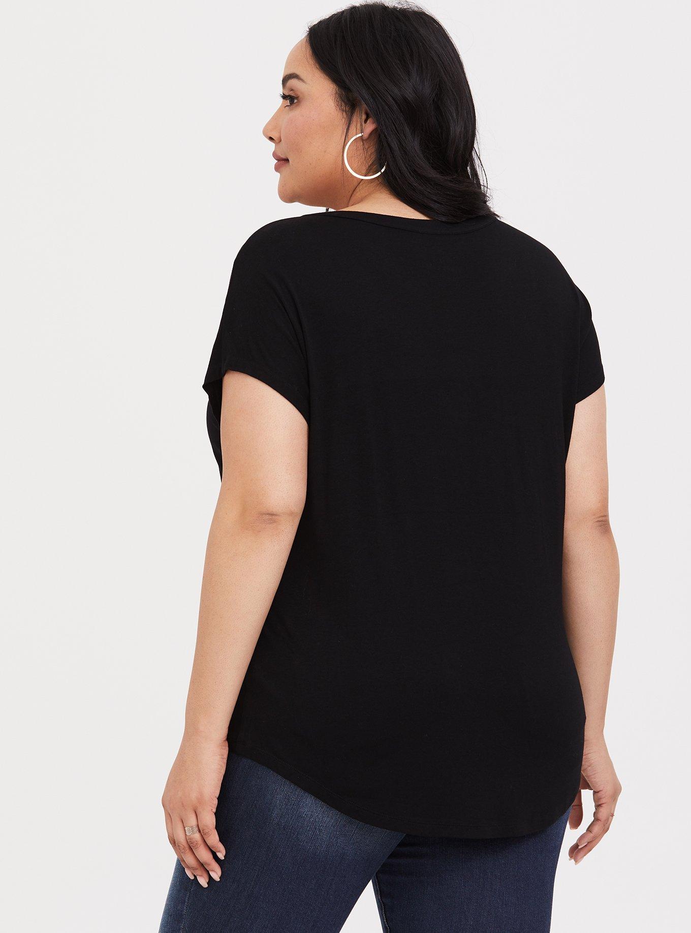 Plus Size Super Soft Dolman Tee, , alternate