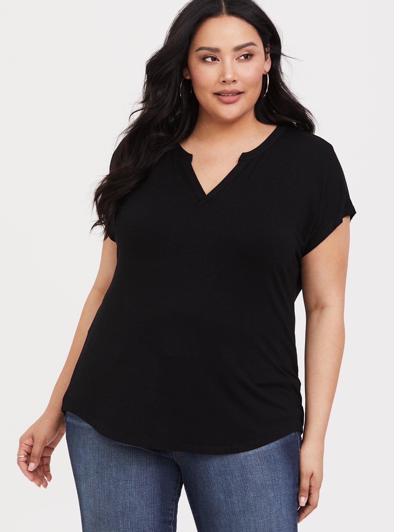 Plus Size Super Soft Dolman Tee, , hi-res