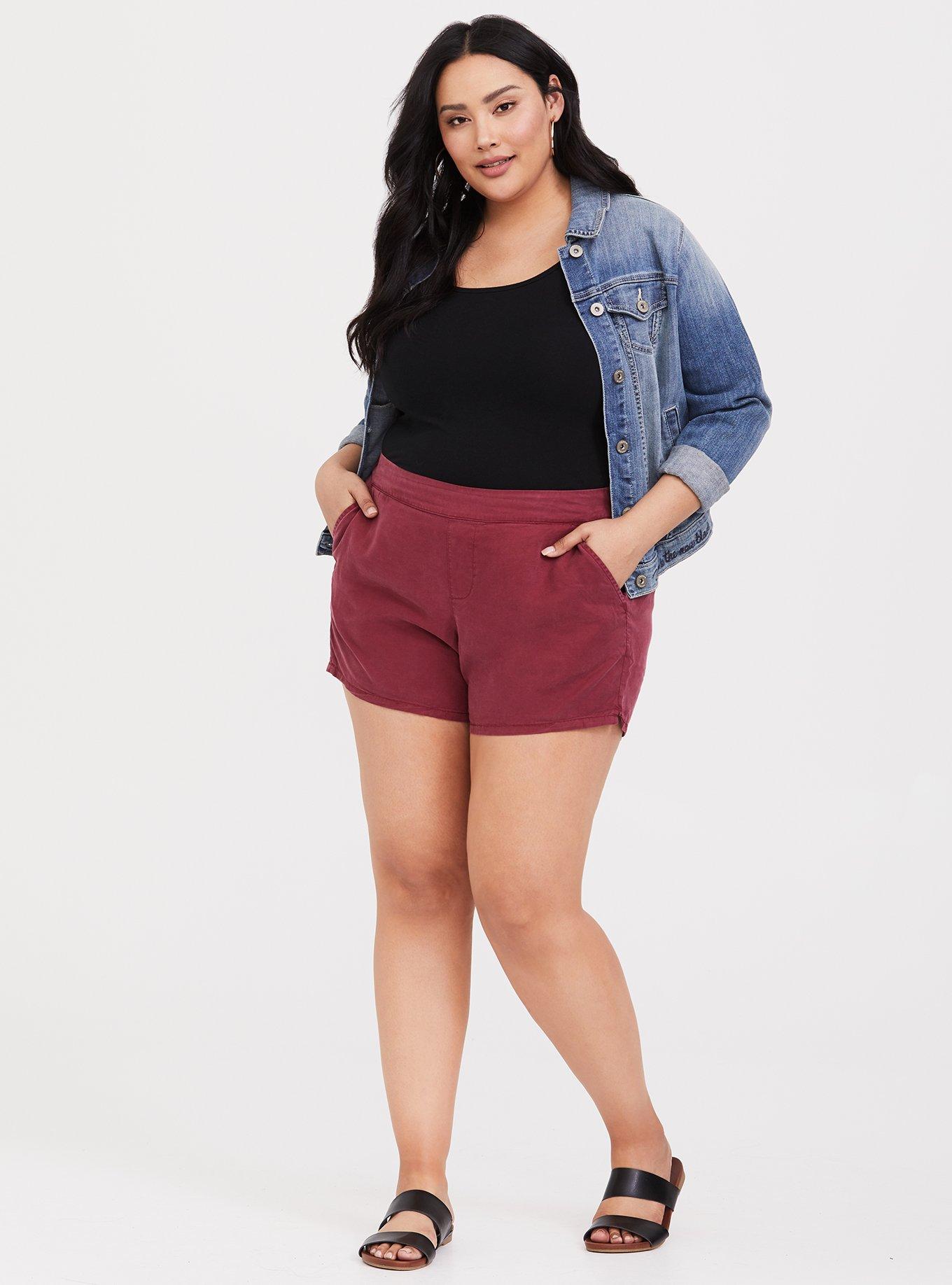 Red Pull-on Short, TIBETAN RED, alternate