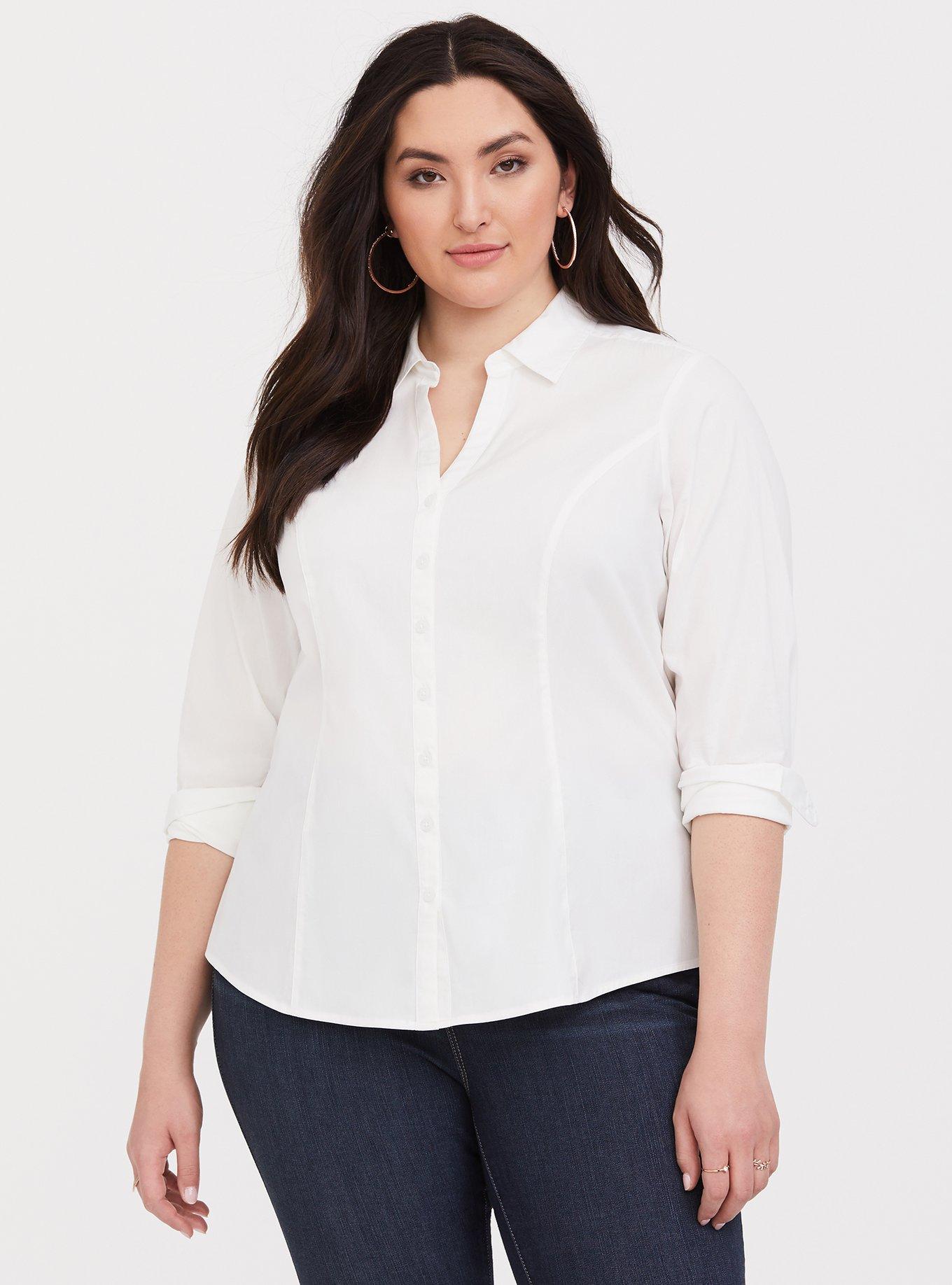 Torrid hot sale white blouse