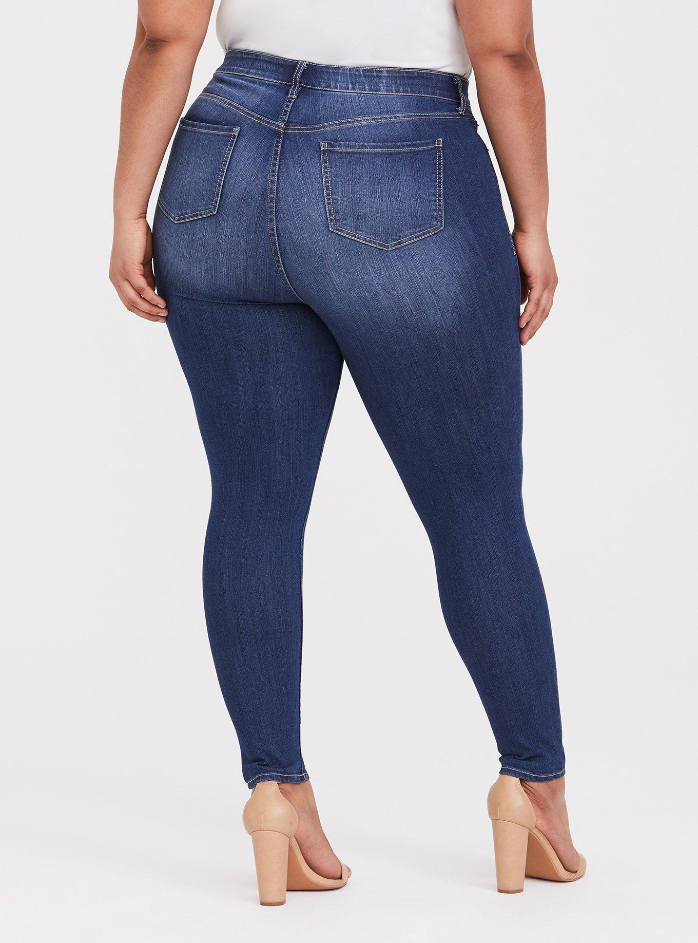 Plus Size Sky High Skinny Jean - Premium Stretch Medium Wash, SWEET PEA, alternate