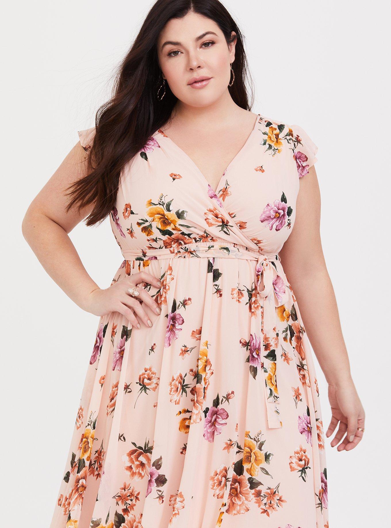 Torrid blush 2025 pink dress