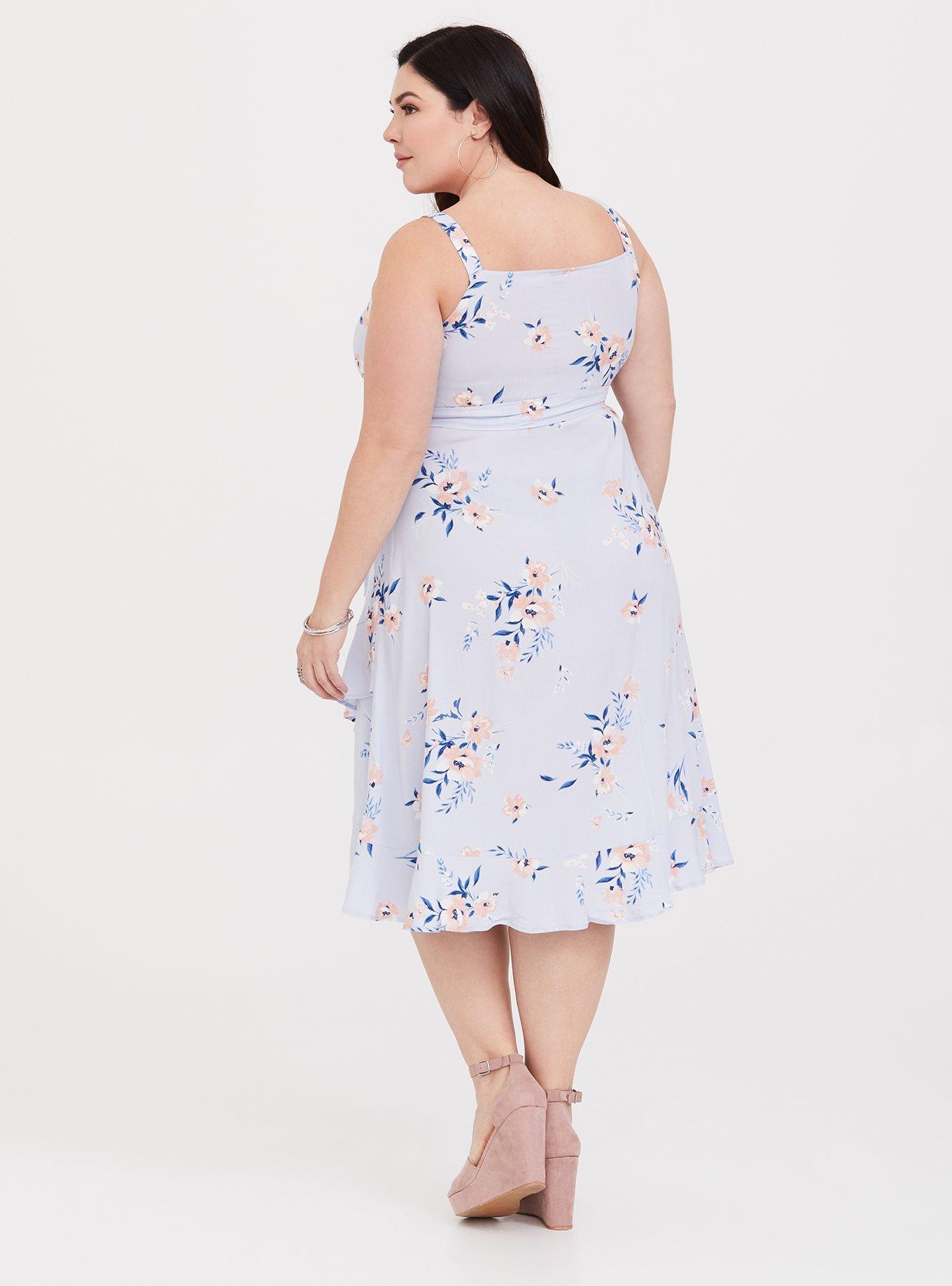 torrid blue floral dress Womens Floral Dress