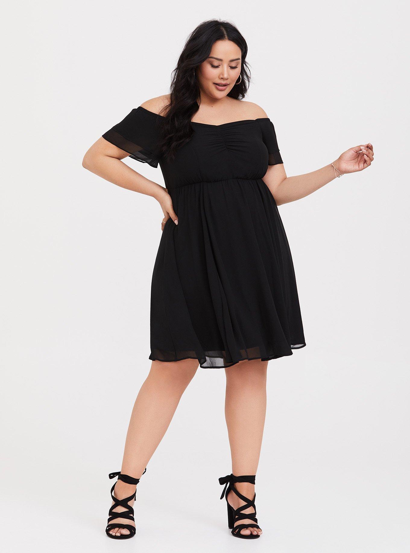 Torrid black skater store dress