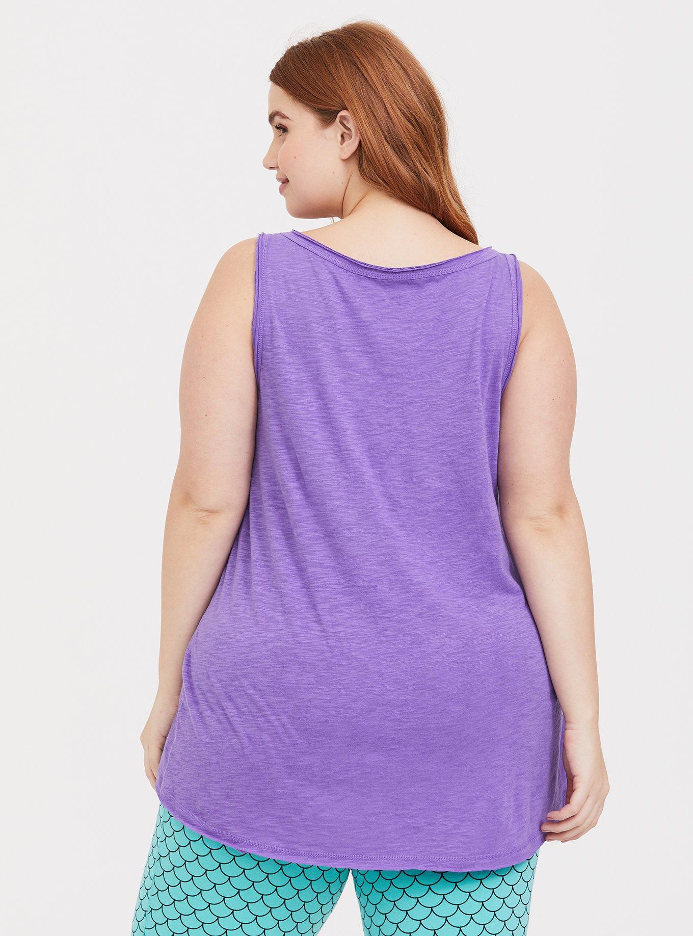 Her Universe Disney The Little Mermaid Ariel Look Beyond Purple Sleep Tank, LAVENDER, alternate