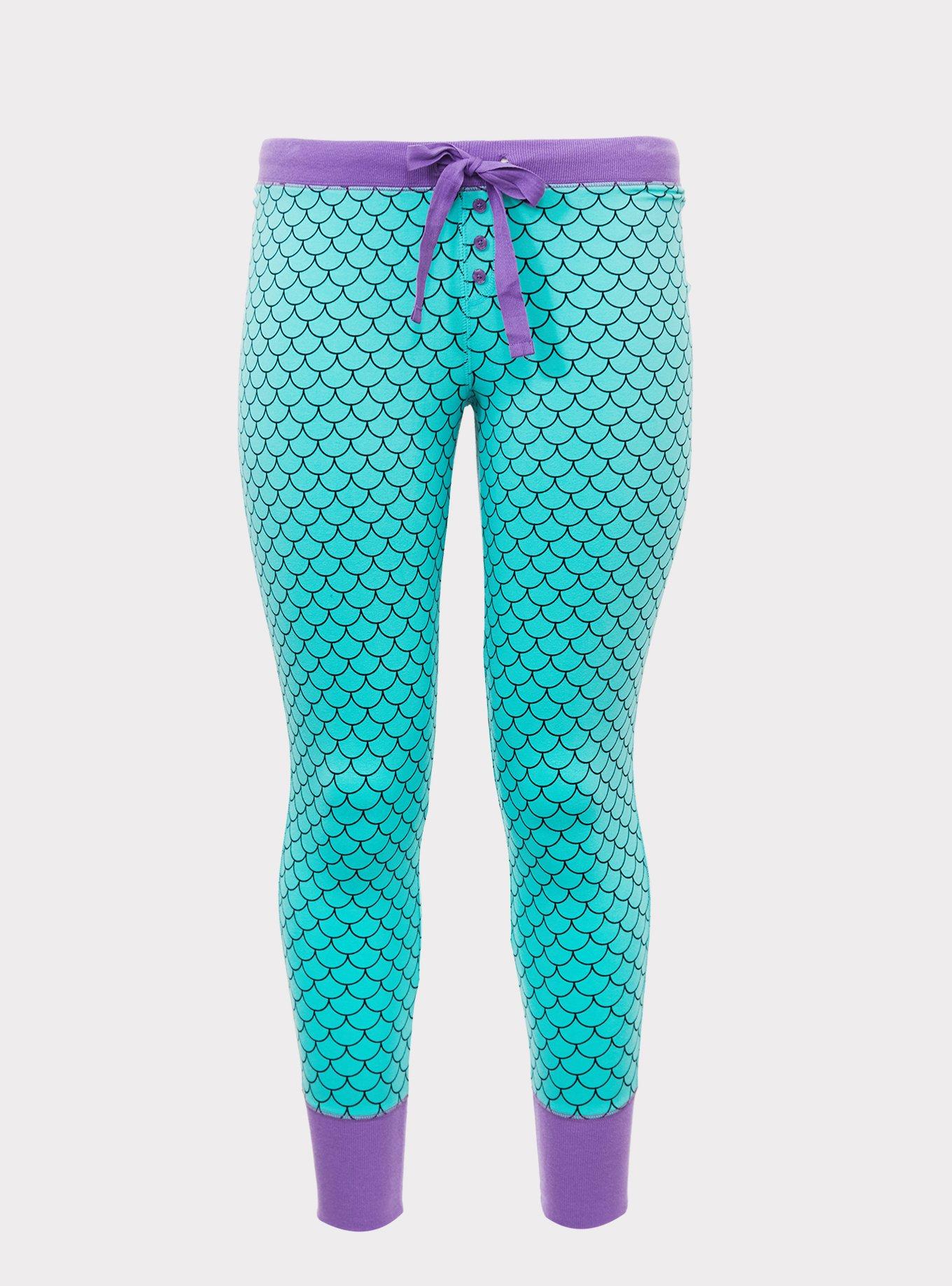 Her Universe Disney The Little Mermaid Ariel Scale Sleep Pant, WATERFALL, hi-res