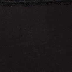 Cotton Mid-Rise Brief Panty, RICH BLACK, swatch