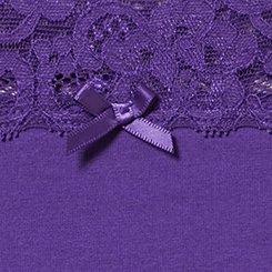 Cotton Mid-Rise Brief Panty, TILLANDSIA PURPLE, swatch