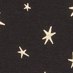 Cotton Mid-Rise Brief Panty, STARBURST DOT RICH BLACK FOIL, swatch