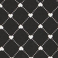 Cotton Mid-Rise Lace Trim Brief Panty, LOTTIE HEARTS RICH BLACK, swatch