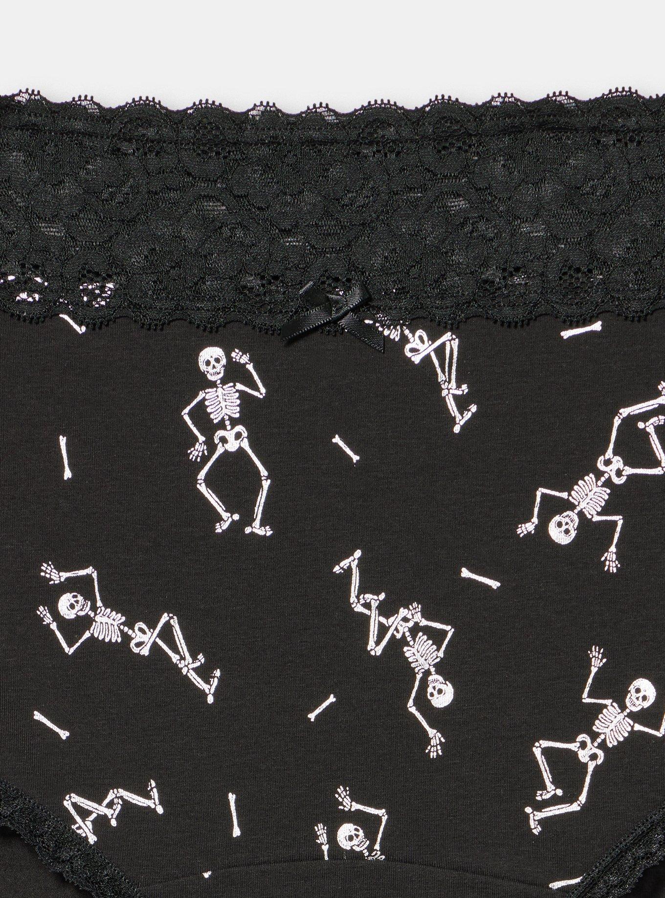 Cotton Mid-Rise Brief Lace Trim Panty