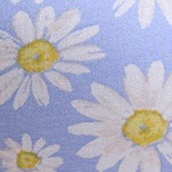 Cotton Mid-Rise Lace Trim Brief Panty, SPRINKLED DAISIES FLORAL BLUE, swatch