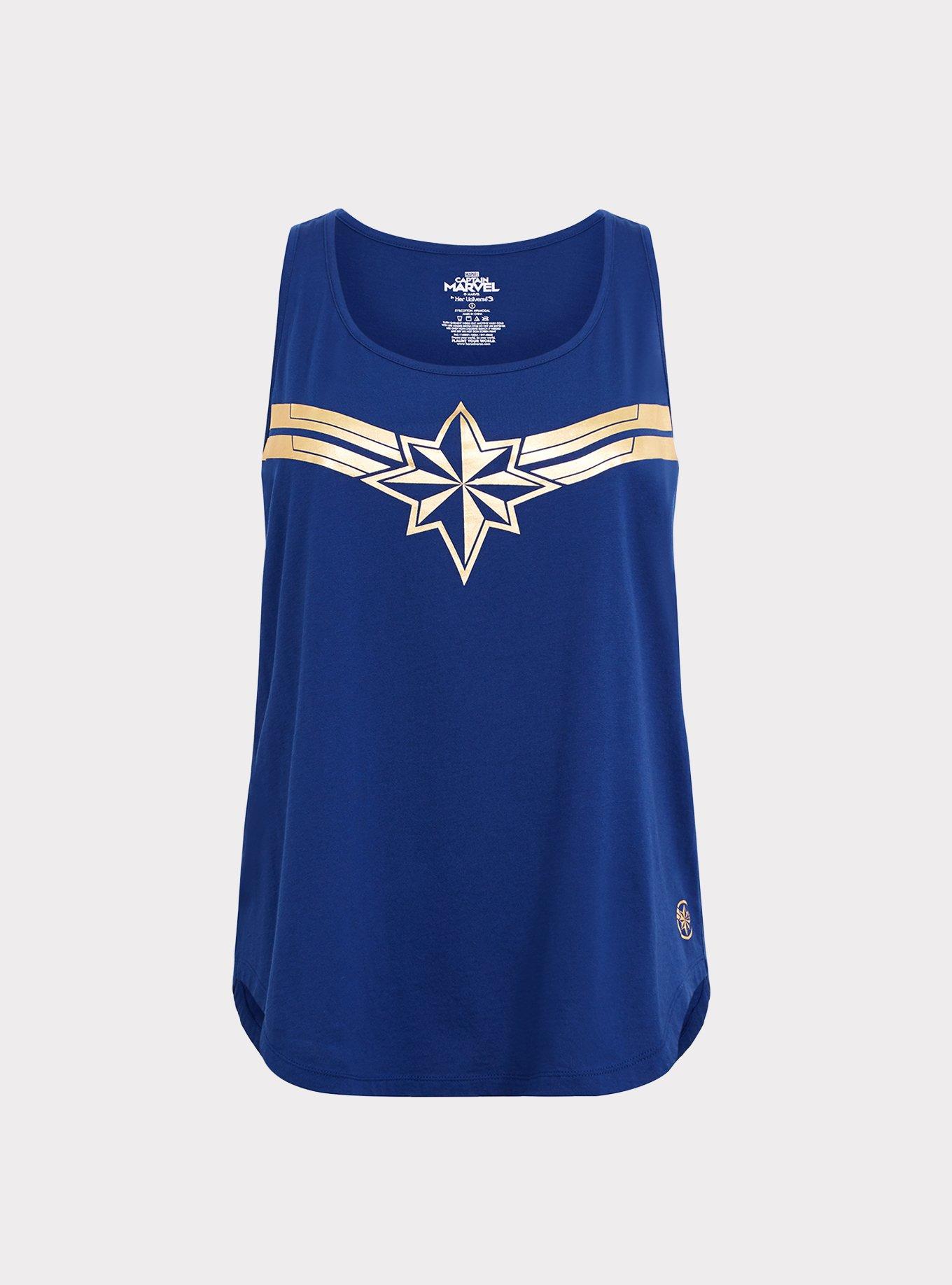 Plus Size Her Universe Captain Marvel Active Tank Torrid