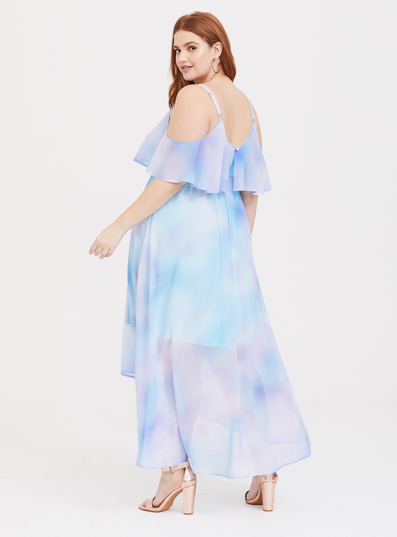 Plus Size - Her Universe Disney The Little Mermaid Ariel Watercolor Maxi  Dress - Torrid