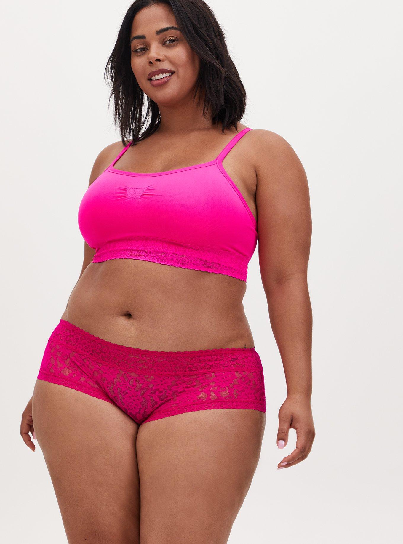 Pink Plus Size Bra