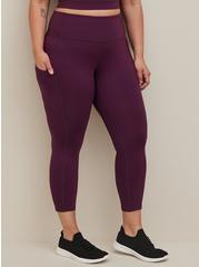Performance Core Crop Active Legging With Side Pockets, PURPLE, alternate