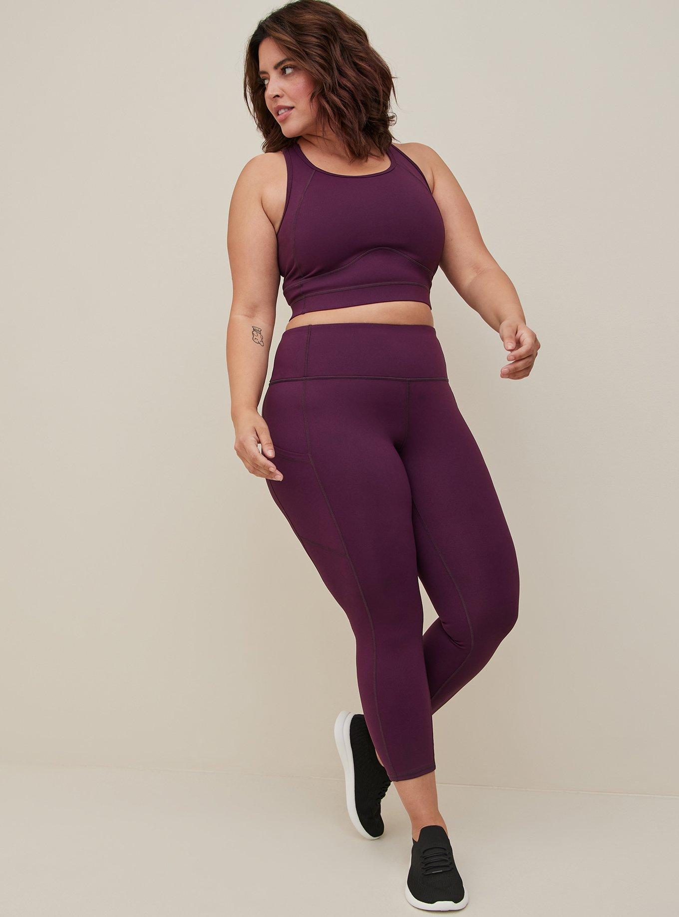 Torrid Black Active Performance Core Crop Legging w/ Pockets Plus Size 2X,  18/20