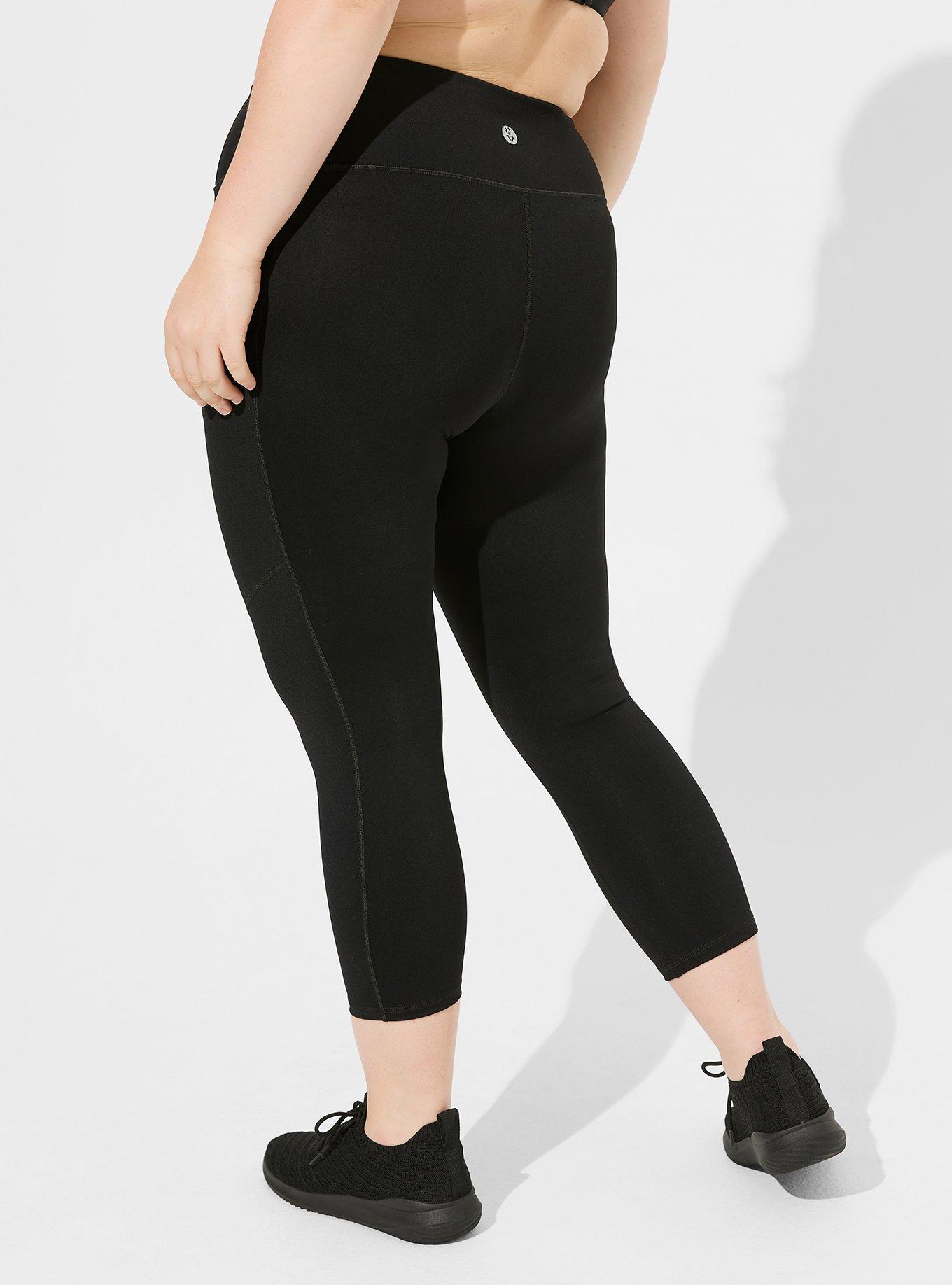 Plus Size - Performance Core Crop Active Legging With Side Pockets