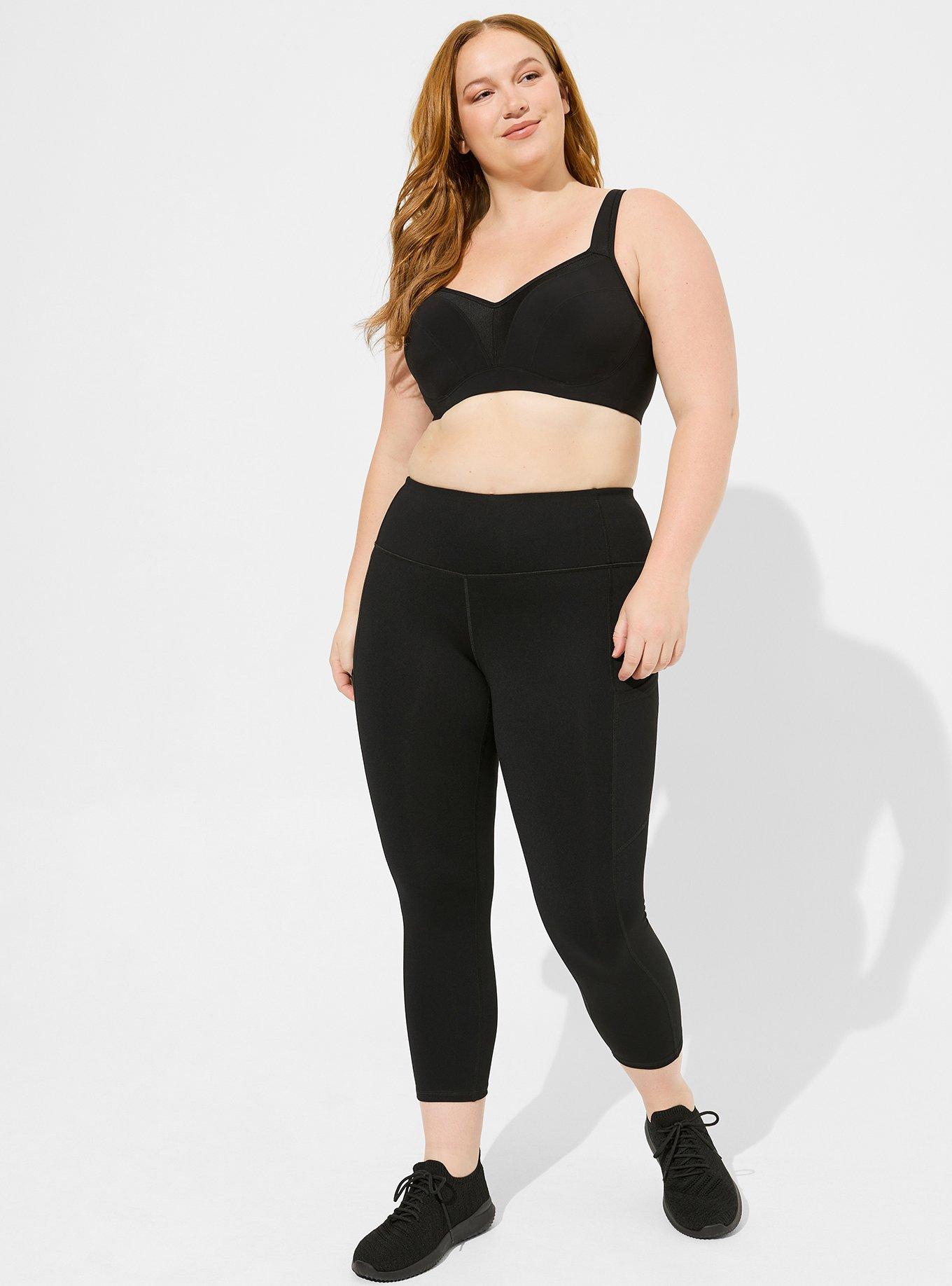 Plus Size - Performance Core Crop Active Legging With Side Pockets