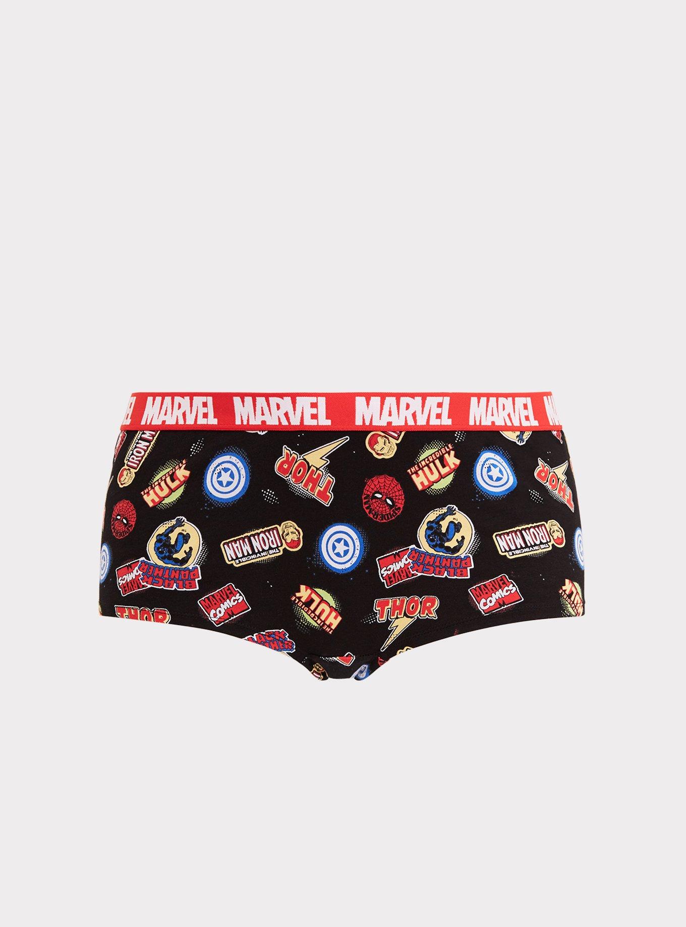 Plus Size - Marvel Avengers Logo Cotton Boyshort Panty - Torrid