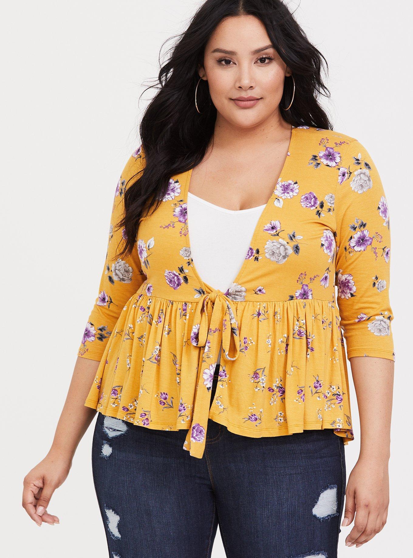 Plus Size - Knit Baby Doll Jacket - Torrid