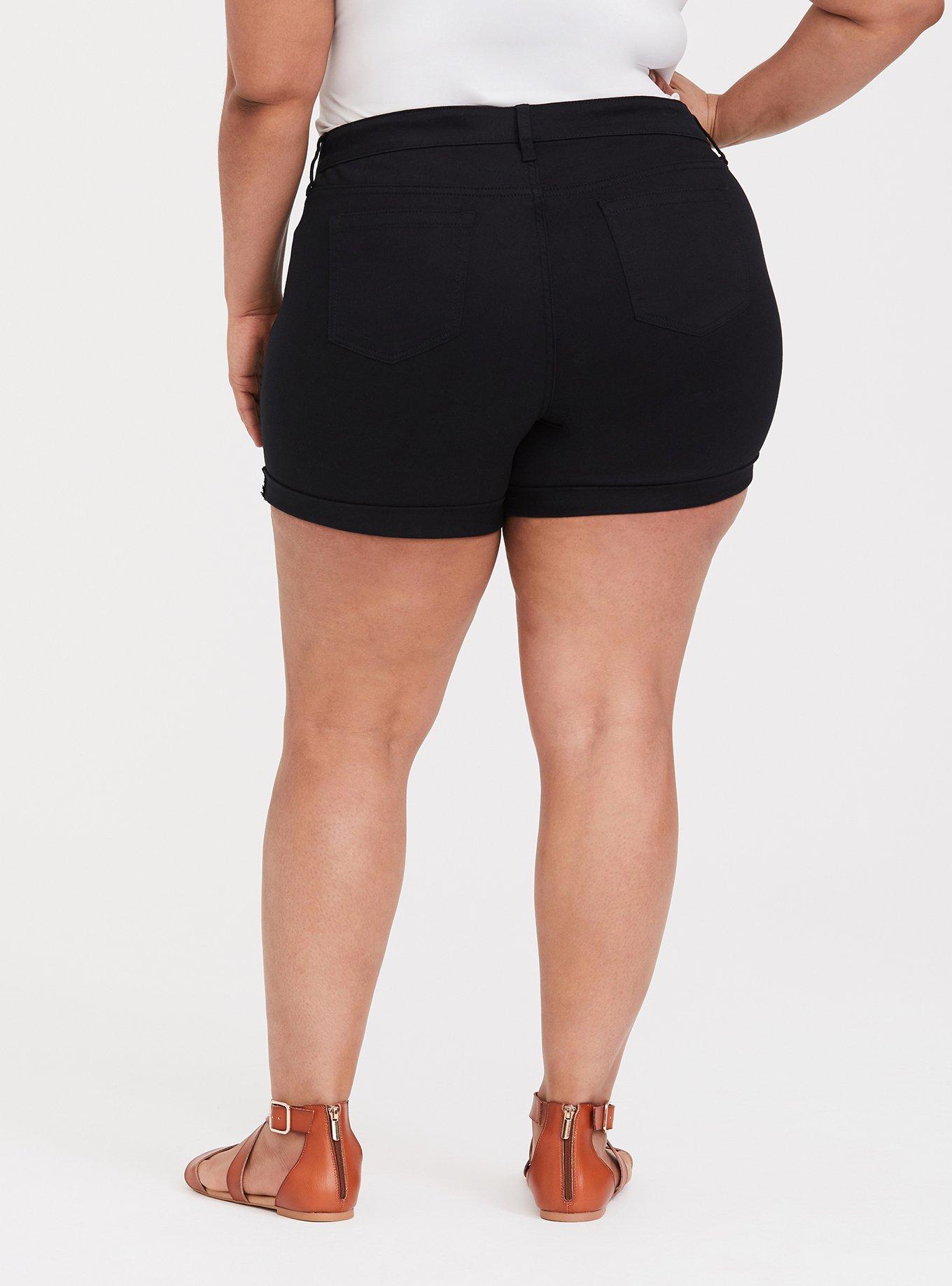 Classic Skinny Short - Vintage Stretch Black, BLACK, alternate