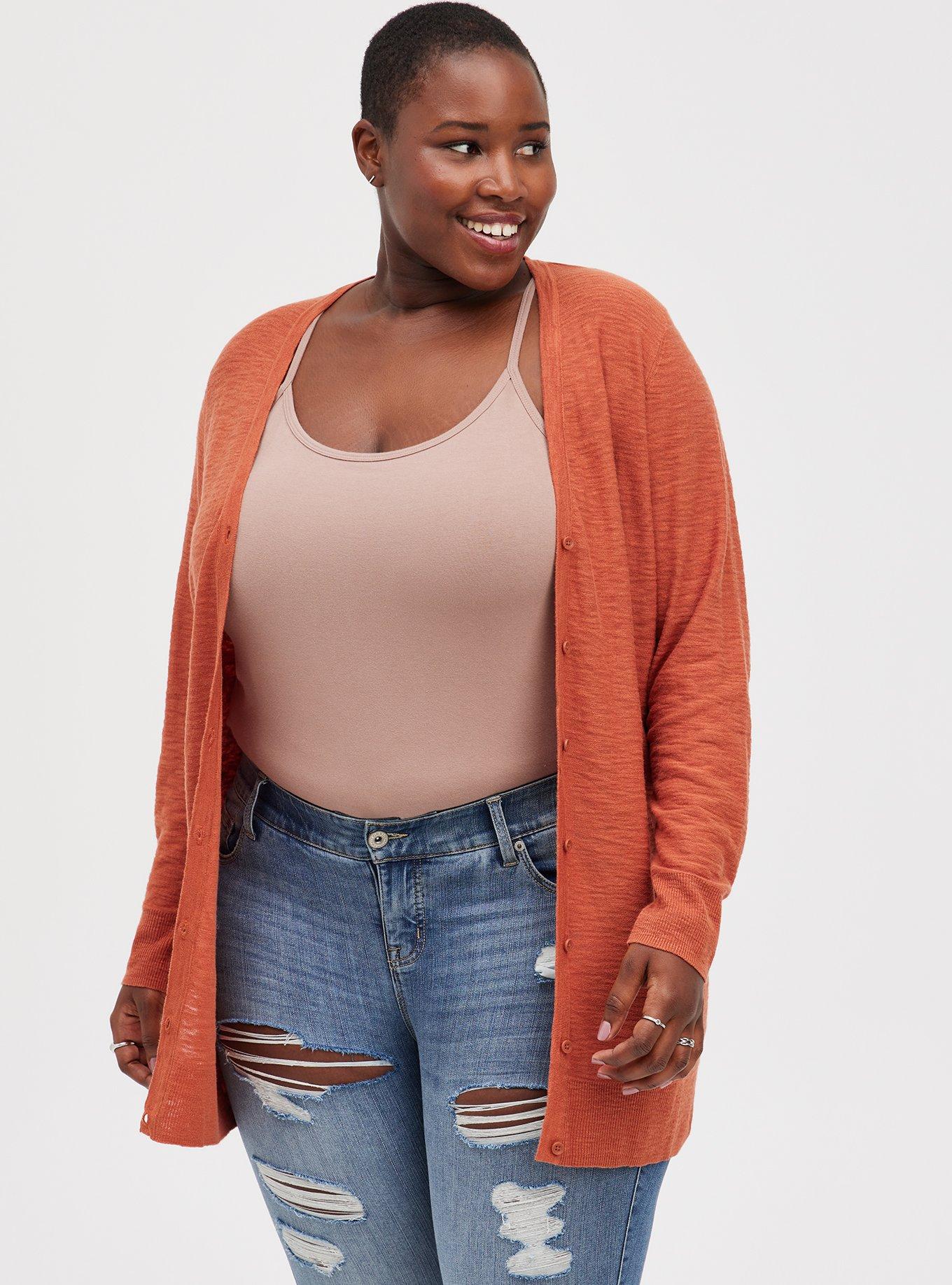 Plus Size - Chenille Cocoon Open Front Ribbed Sweater - Torrid