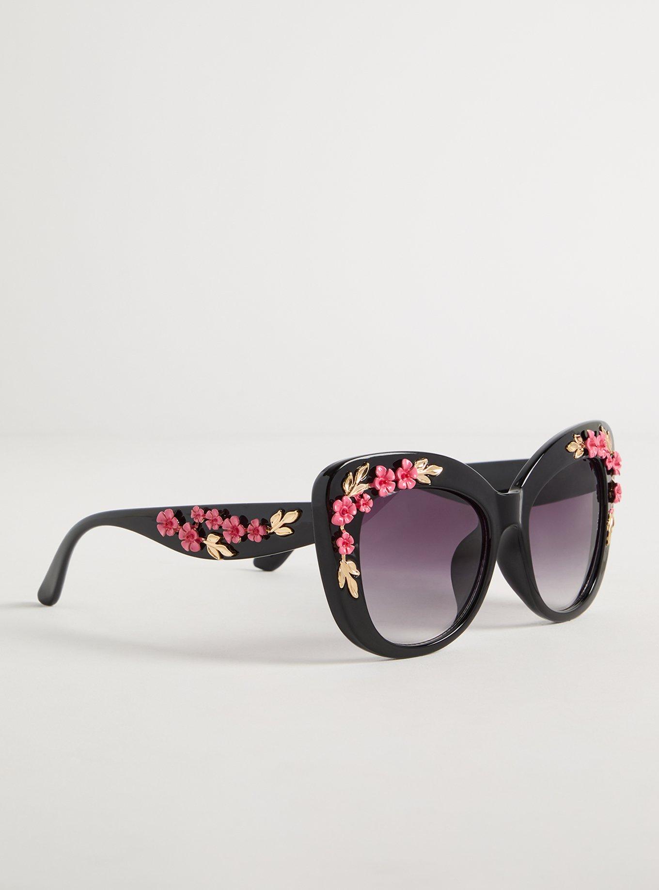 Rosette Cat Eye Sunglasses