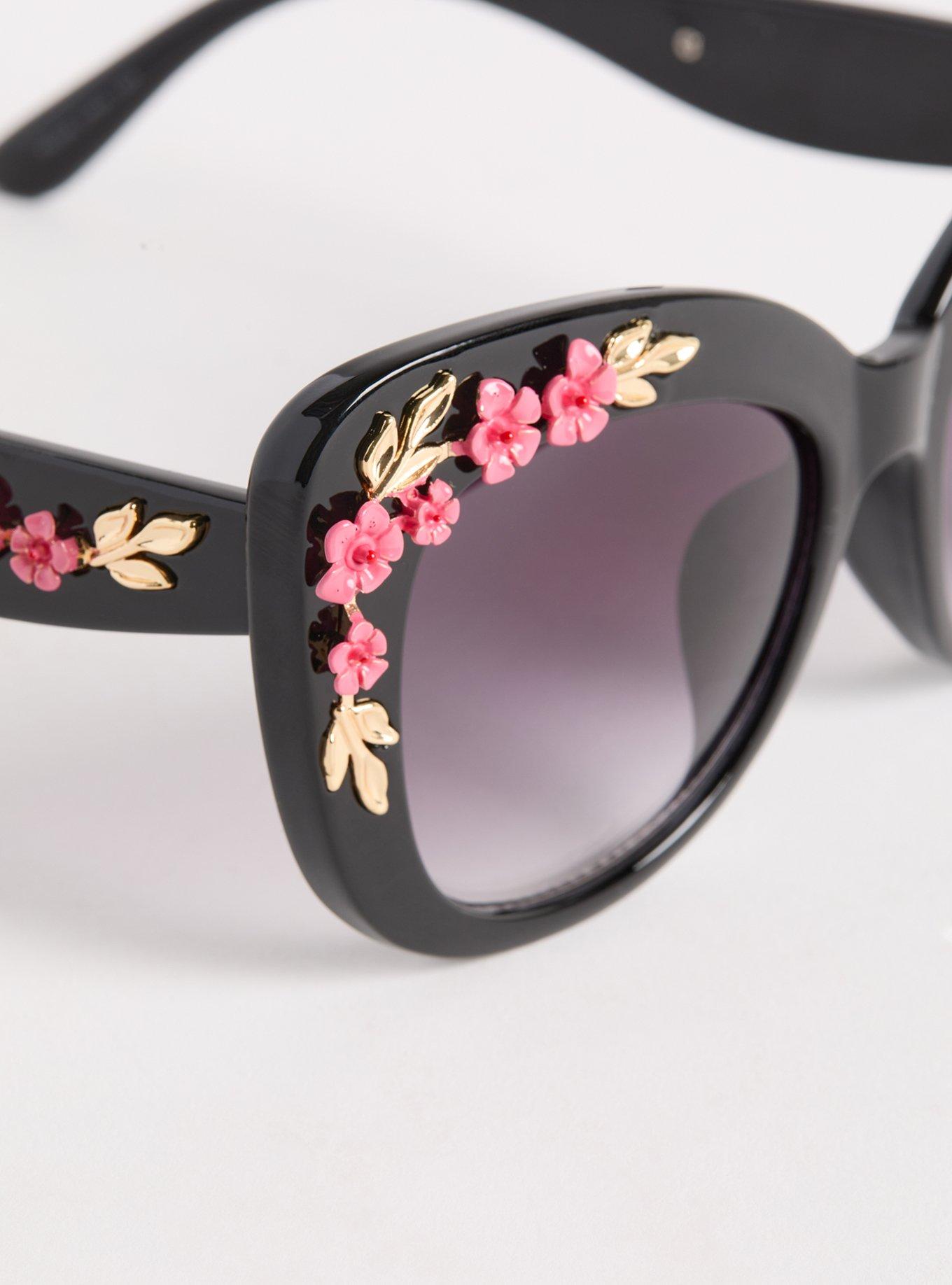 Rosette Cat Eye Sunglasses