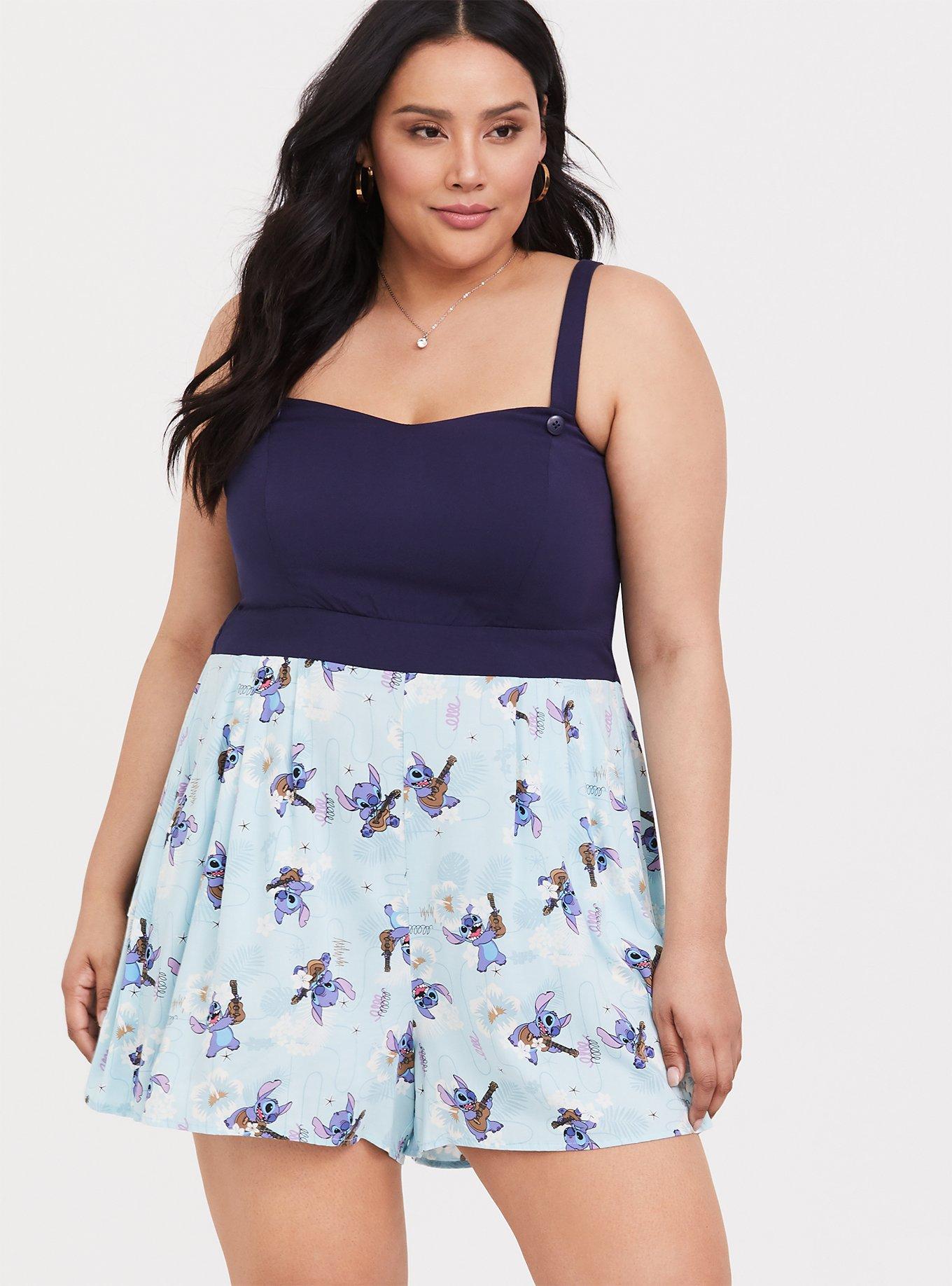 Disney Retro Stitch Romper, PEACOAT, alternate