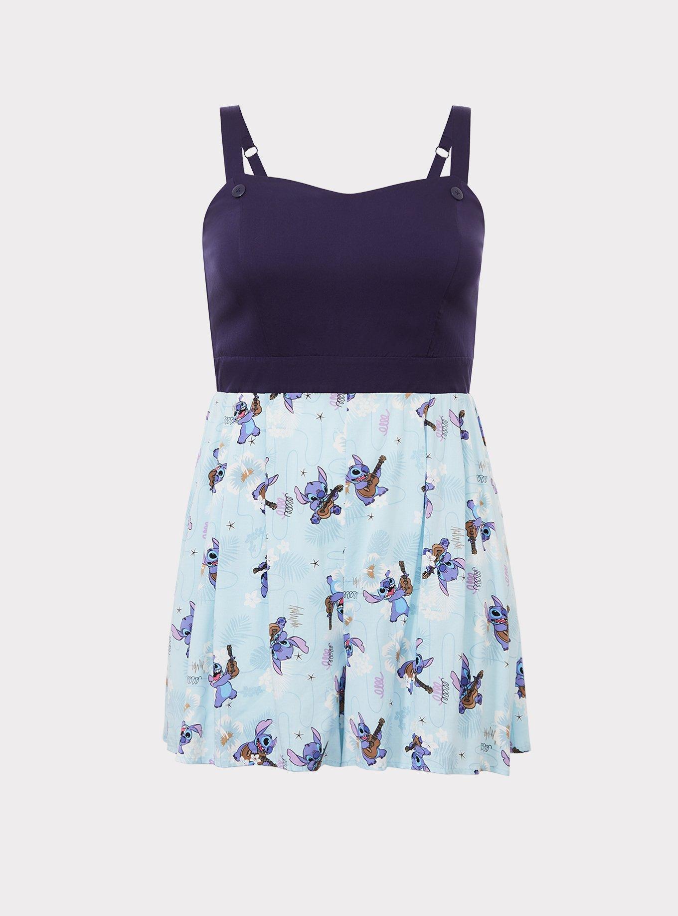 Disney Retro Stitch Romper, PEACOAT, hi-res