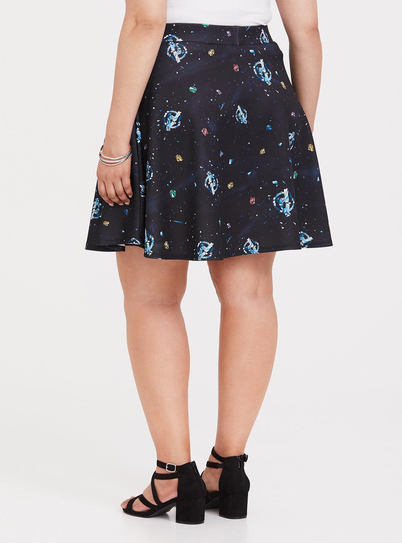 Her Universe Marvel Avengers Endgame Scuba Skirt, MULTI, alternate