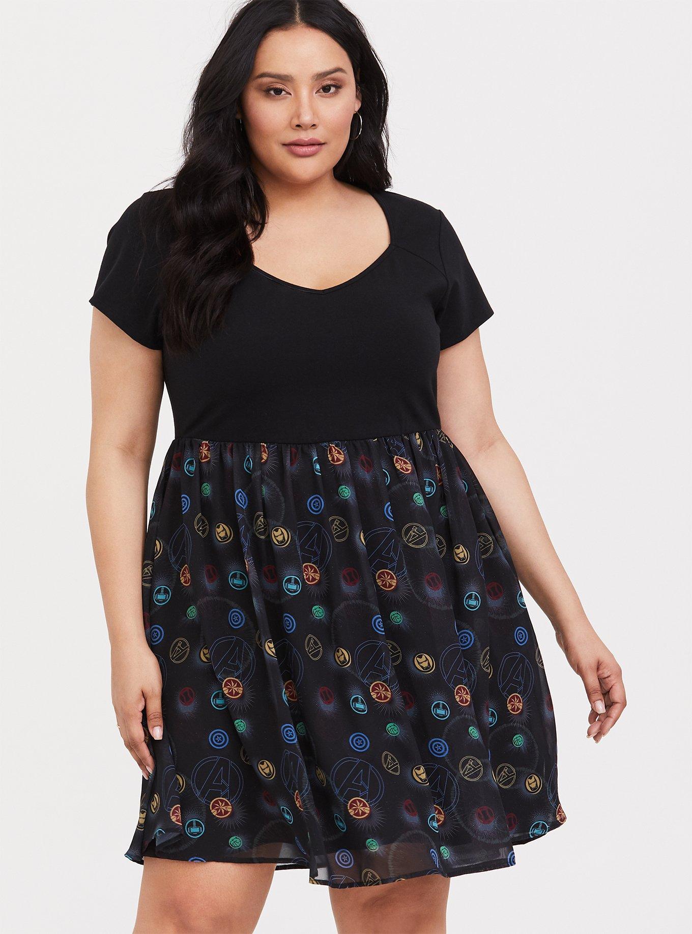 Plus Size Fashion - Torrid love the dress and that jacket