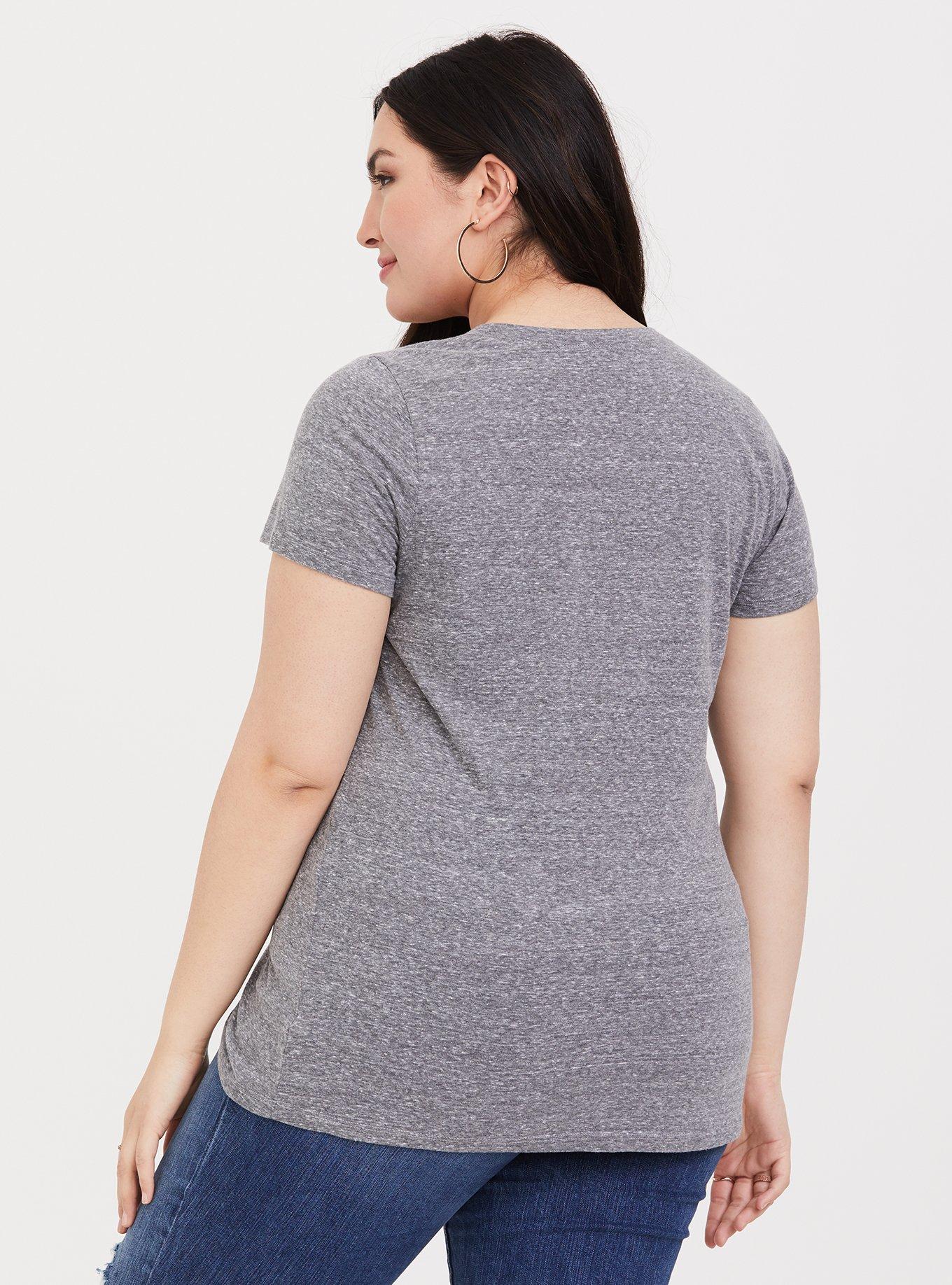 Plus Size Grey Golden Girls Slim Fit Triblend Tee, MEDIUM HEATHER GREY, alternate