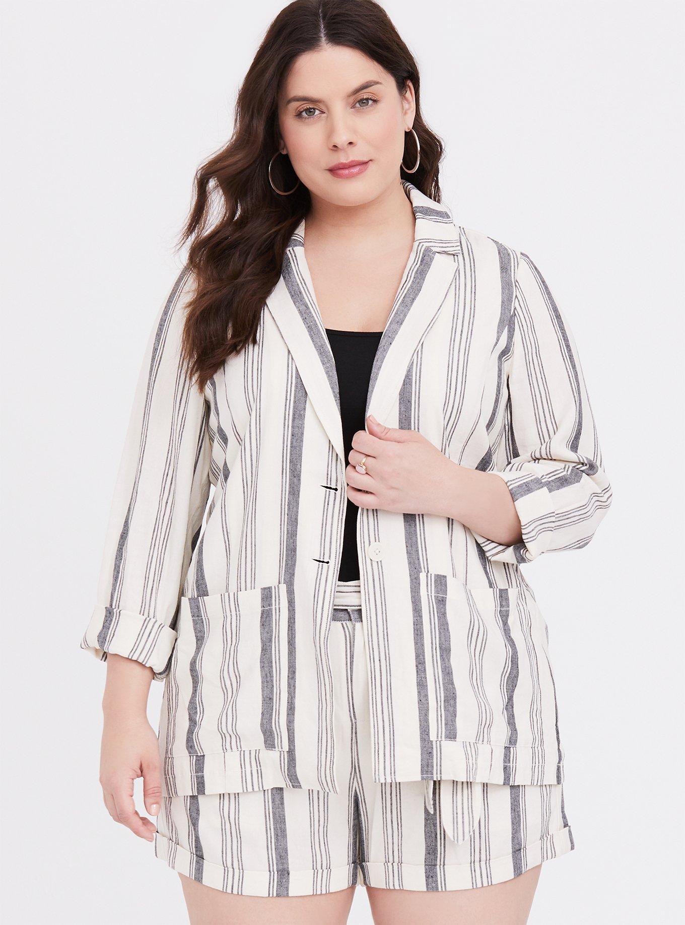 Plus Size - Linen Blazer - Torrid