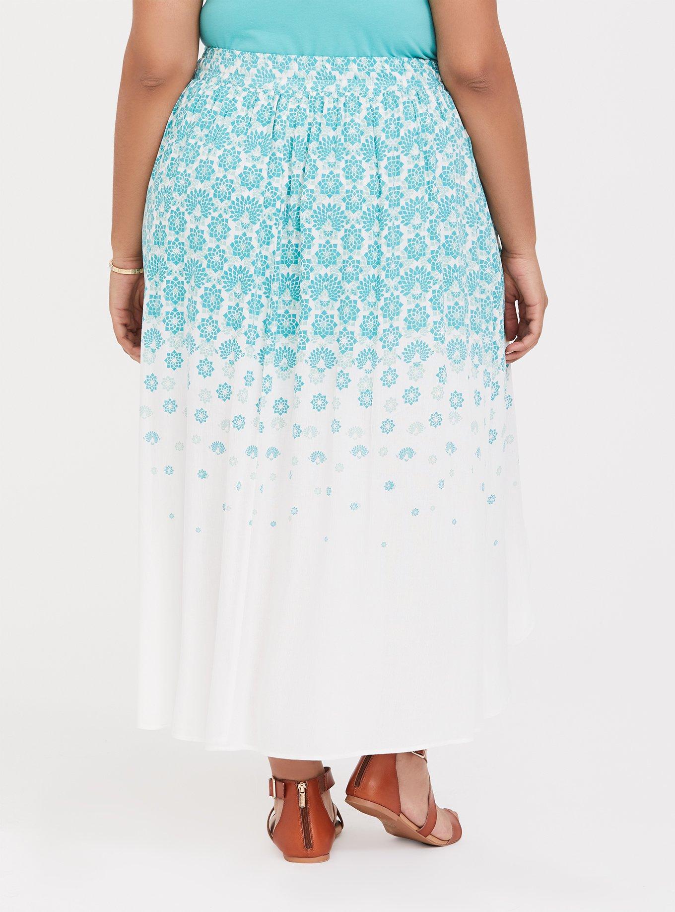 Plus Size Her Universe Jasmine Peacock Overskirt Short, CLOUD DANCER, alternate