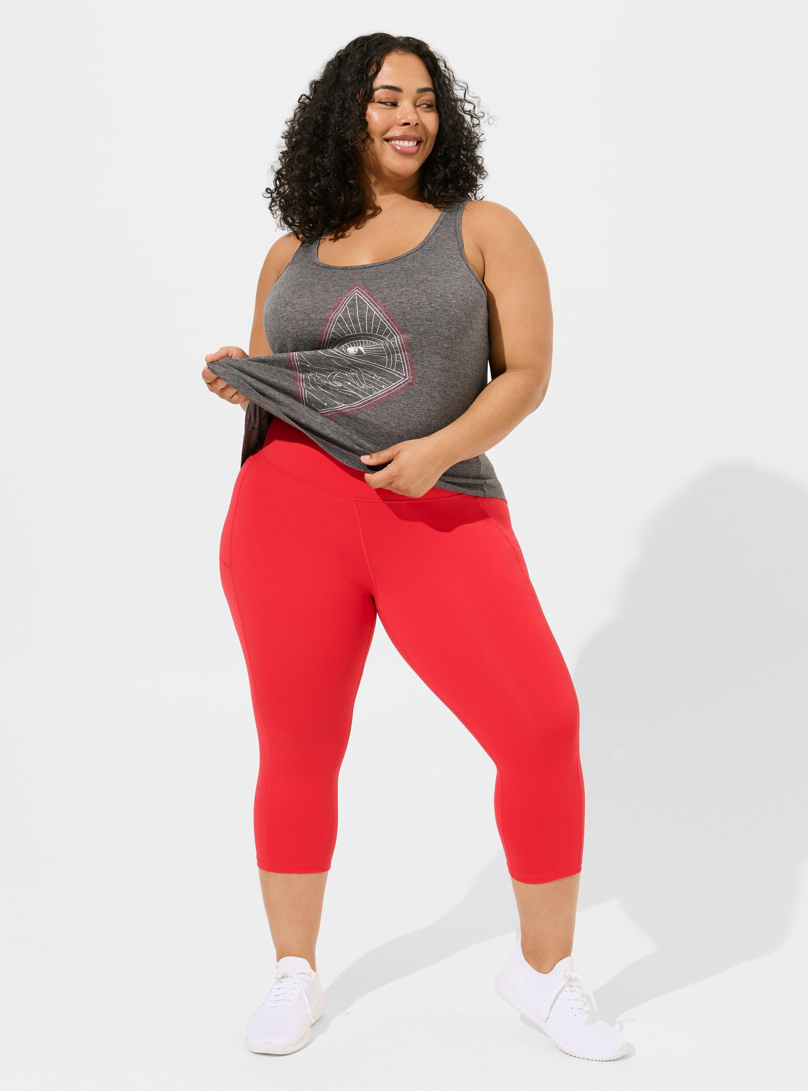 Torrid Performance Core Capri Active good Legging With Side Pockets