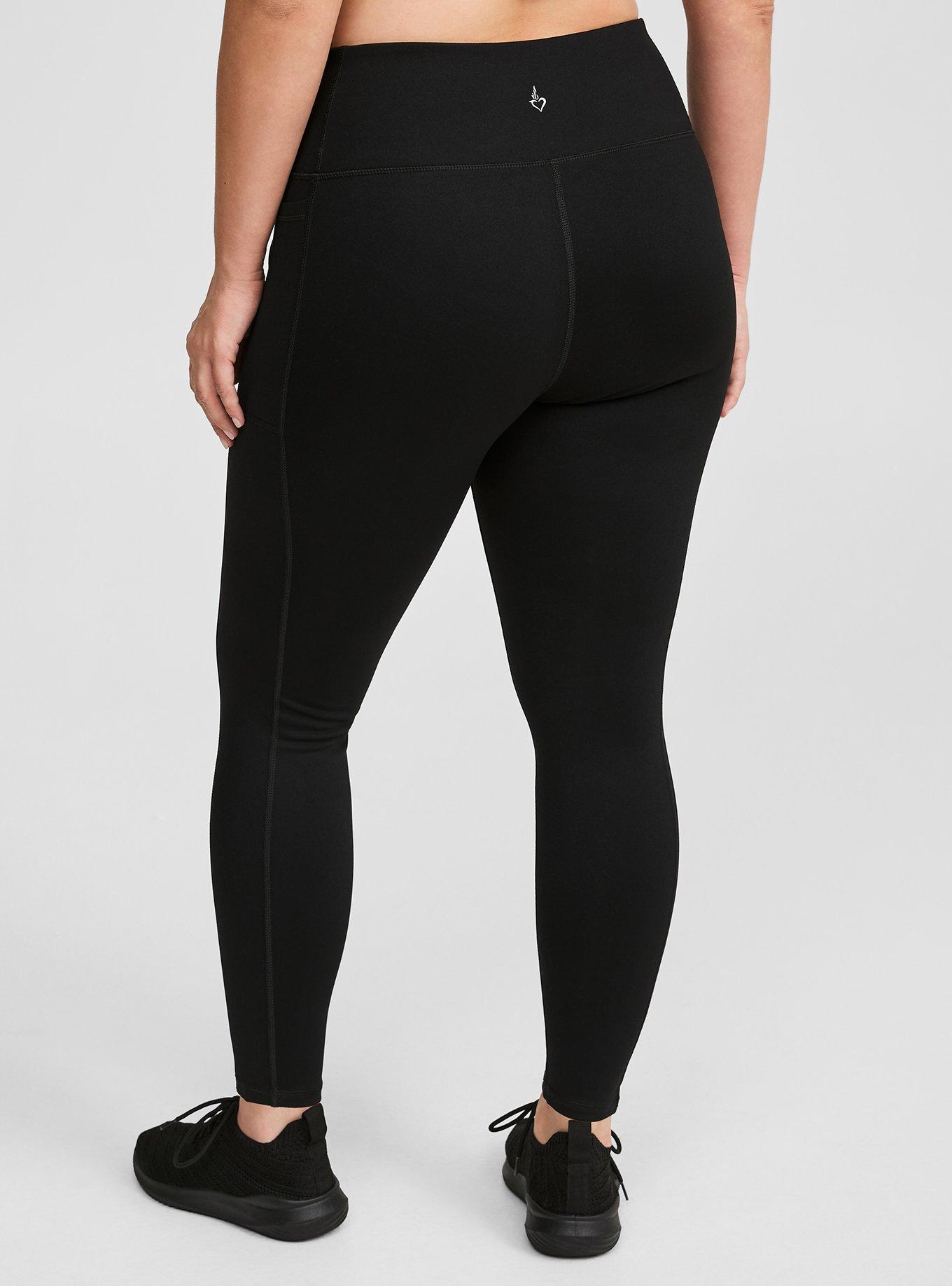 Plus Size - Bombshell Full Length Legging - Performance Core Black - Torrid