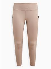 Performance Core Full Length Active Legging With Side Pockets, MUSHROOM, hi-res