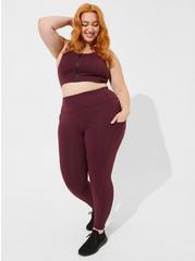 Plus Size Performance Core Full Length Active Legging With Side Pockets, WINETASTING, hi-res