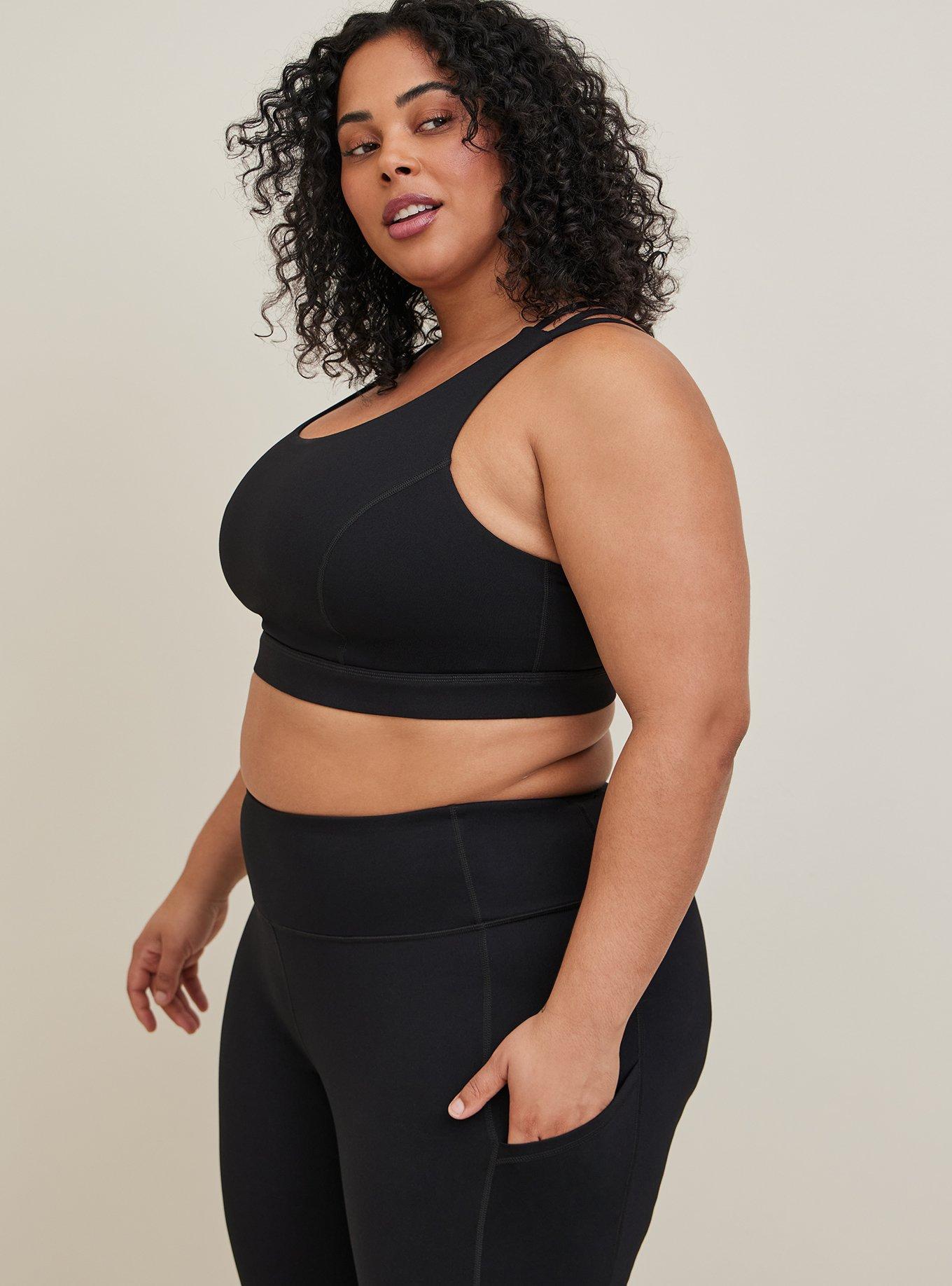 Torrid Color Block Black Sports Bra Size 3X Plus (3) (Plus) - 60% off