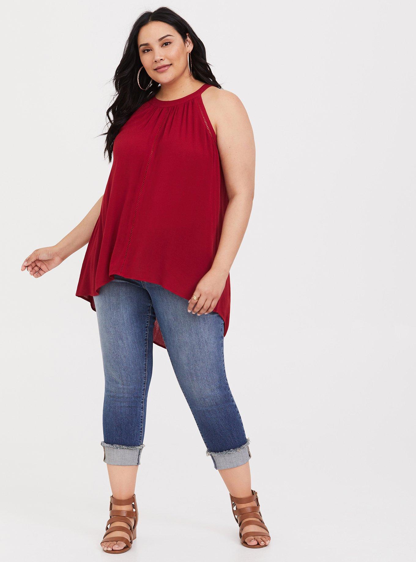 Gauze Goddess Neck Tank, SUMMER WINE, alternate