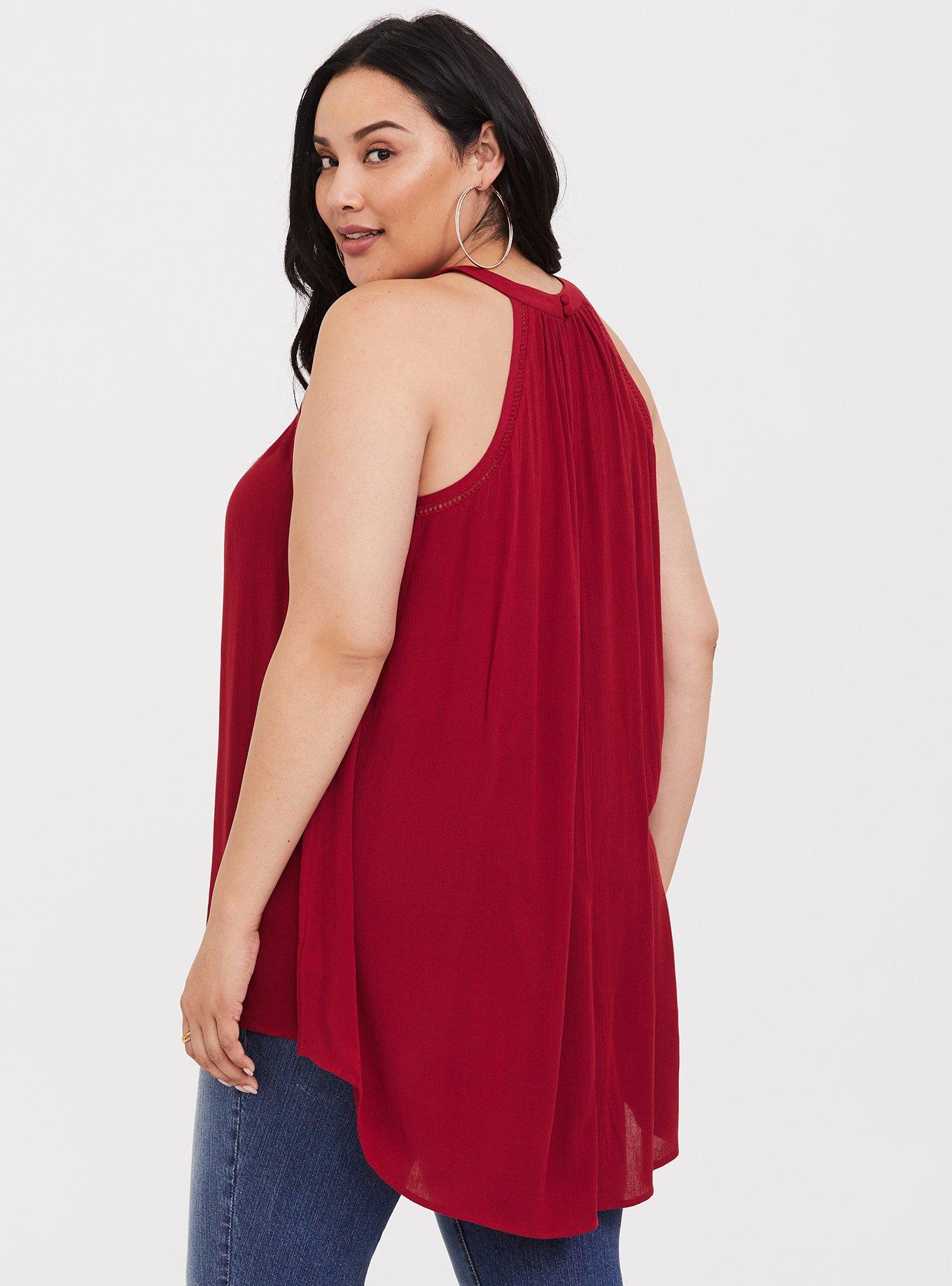 Gauze Goddess Neck Tank, SUMMER WINE, alternate